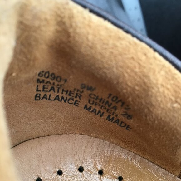 Clarks Unstructured Leather Brown Unloop Slip On Comfort Shoes Sz 9W - Picture 9 of 10